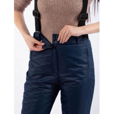 Полукомбинезон женский со съемными бретелями, цвет-синий