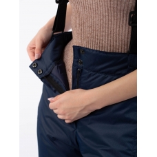 Полукомбинезон женский со съемными бретелями, цвет-синий