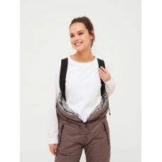  Комбинезон женский зимний, цвет-шоколад