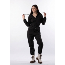  Комбинезон женский  демисезонный из софтшелла-черный