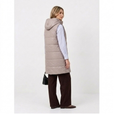 Жилет женский стеганый, цвет-бежевый