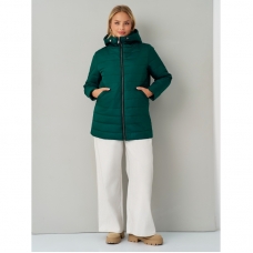 Куртка с капюшоном женская демисезонная, цвет - изумруд