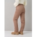 Брюки женские утепленные, цвет-капучино