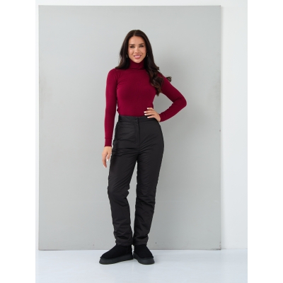 Брюки женские утепленные, цвет- черный