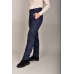 Утепленные женские брюки с высокой спинкой, цвет- темно-синий