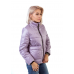 Утепленная  женская куртка с обьемным карманом, цвет-лиловый
