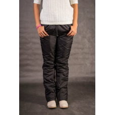 Утепленные женские брюки на поясе-резинке,цвет - черный