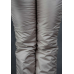 Утепленные женские брюки на манжете по щиколотке, цвет- капучино