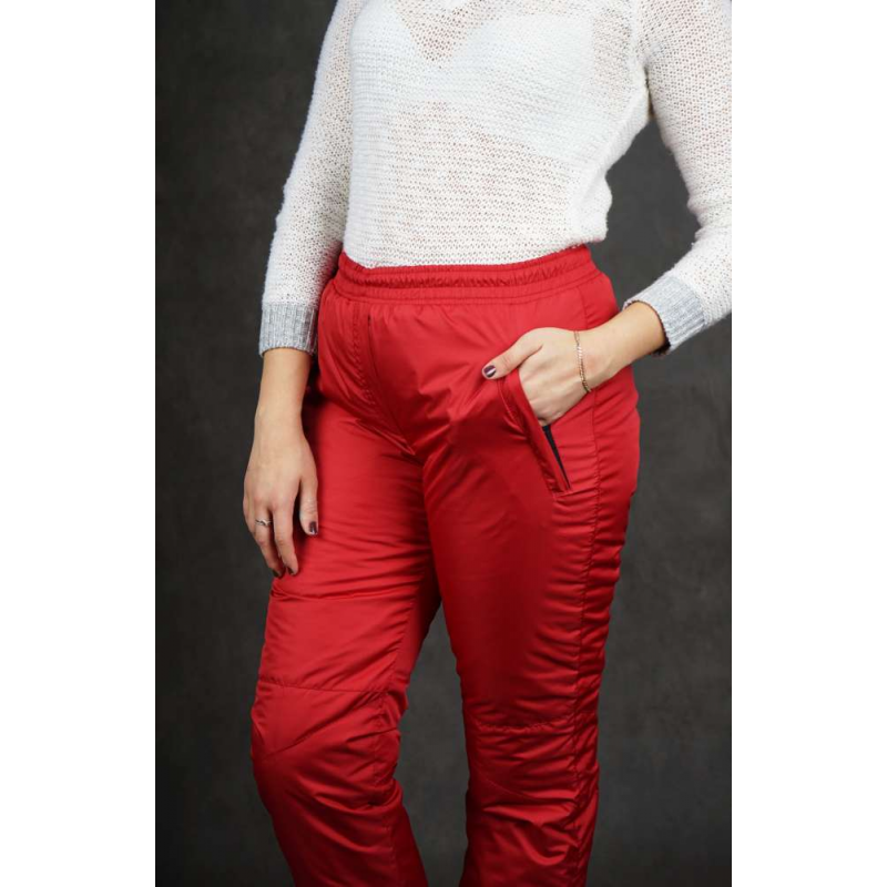 Купить женские брюки на авито. Брюки утепленные женские. Красные штаны зимние. Брюки женские красные. Брюки с цветными манжетами.
