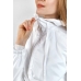 Женская  ветровка  с капюшоном,цвет- белый
