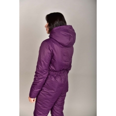 Зимний женский комбинезон, из мембранной ткани,  цвет- фиолетовый